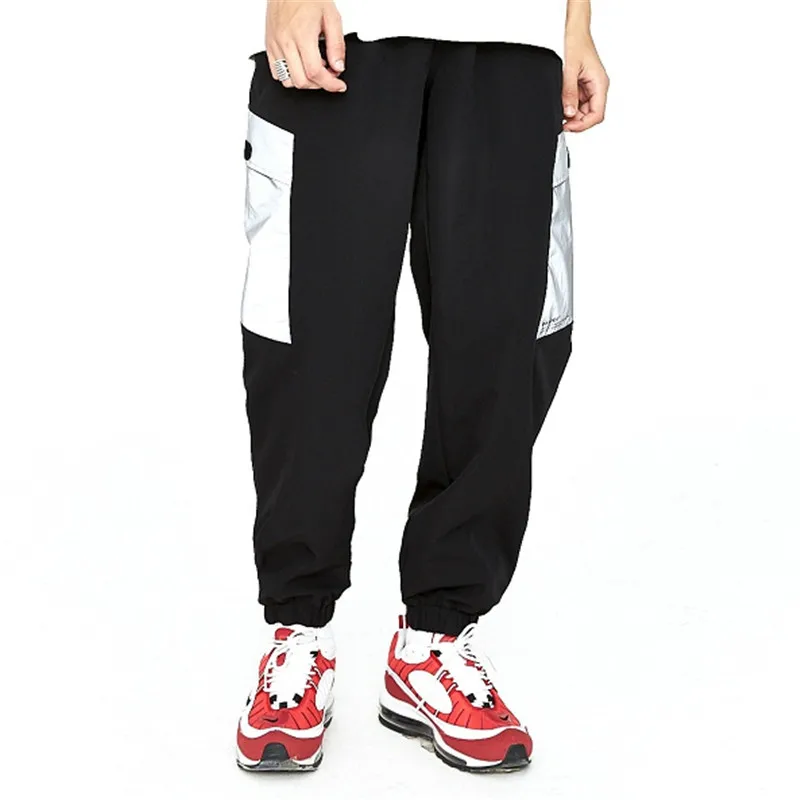 Брюки MRMT Мужские Светоотражающие широкие штаны много карманов винтажные