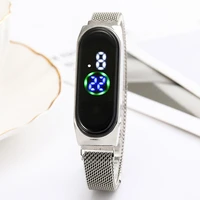 new ladies watch touchscreen led watch rose gold magnet mesh with electronic leisure watch