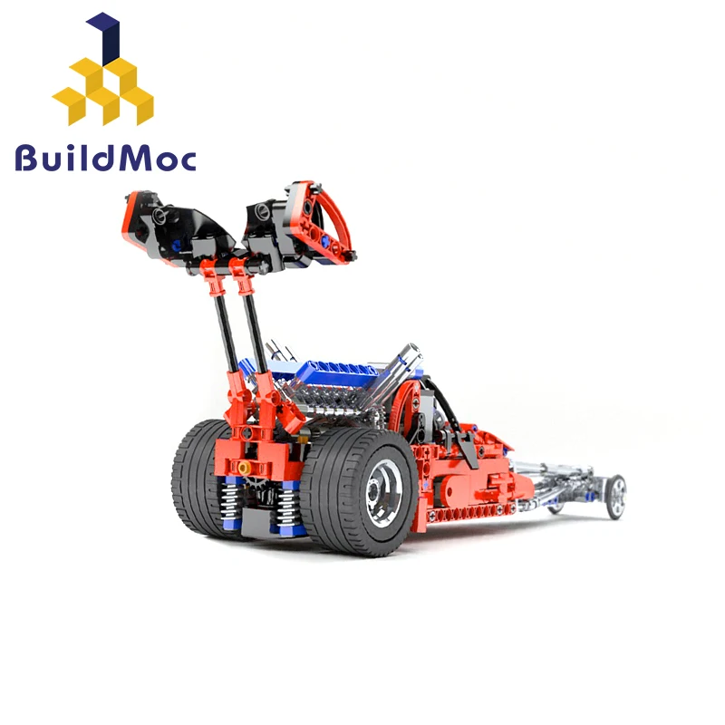 BuildMoc формула сопротивления гоночная модель автомобиля строительные блоки