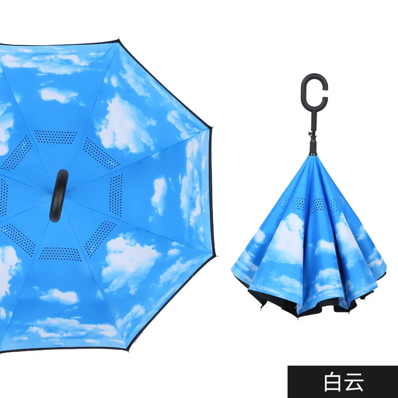 

Складной зонт, цветной, двухслойный