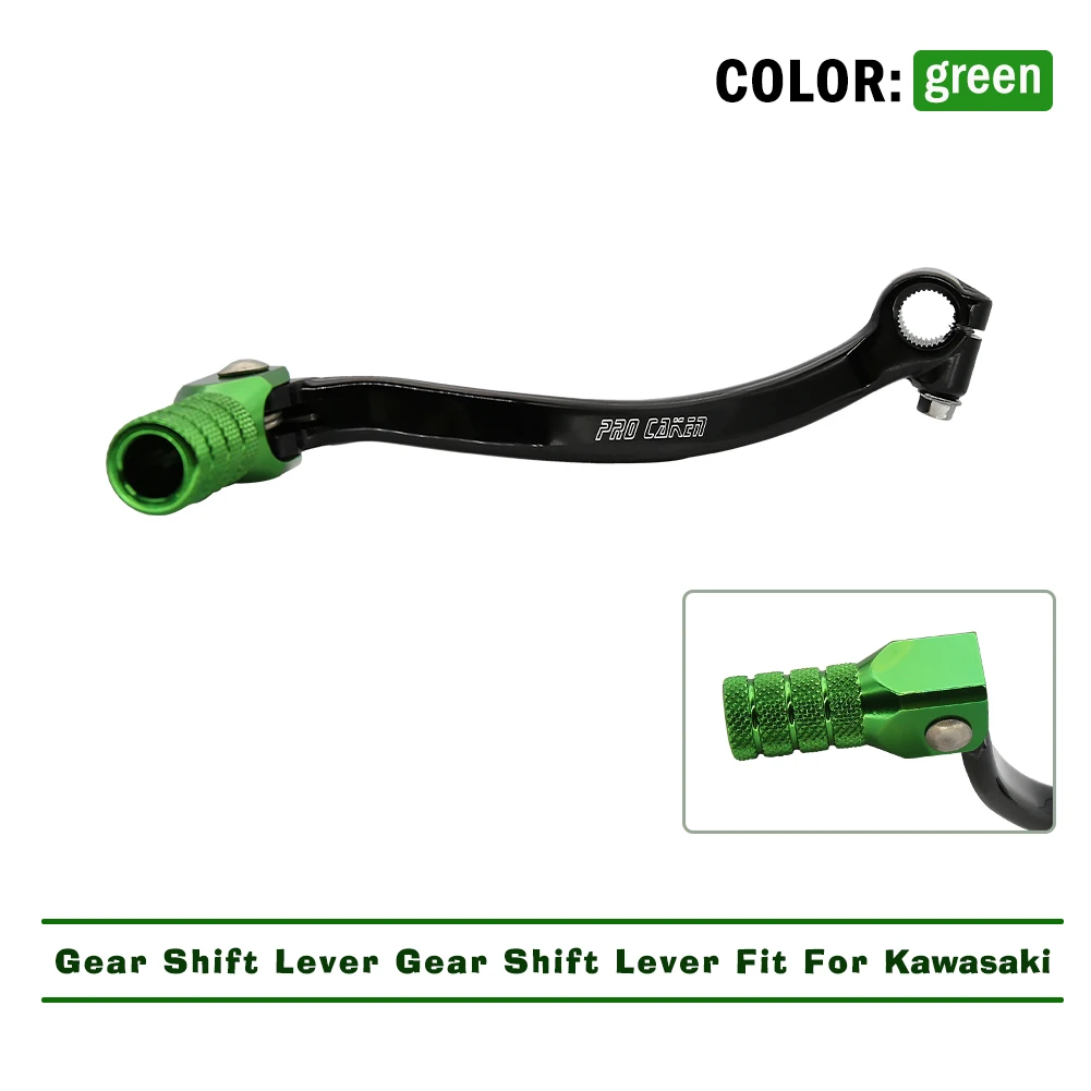 

Motorcycle Alluminium Forged Gear Shift Shaft Lever For KAWASAKI KX KLX 450F 450R 2006-2012 Motorcross Motobike Streetbike