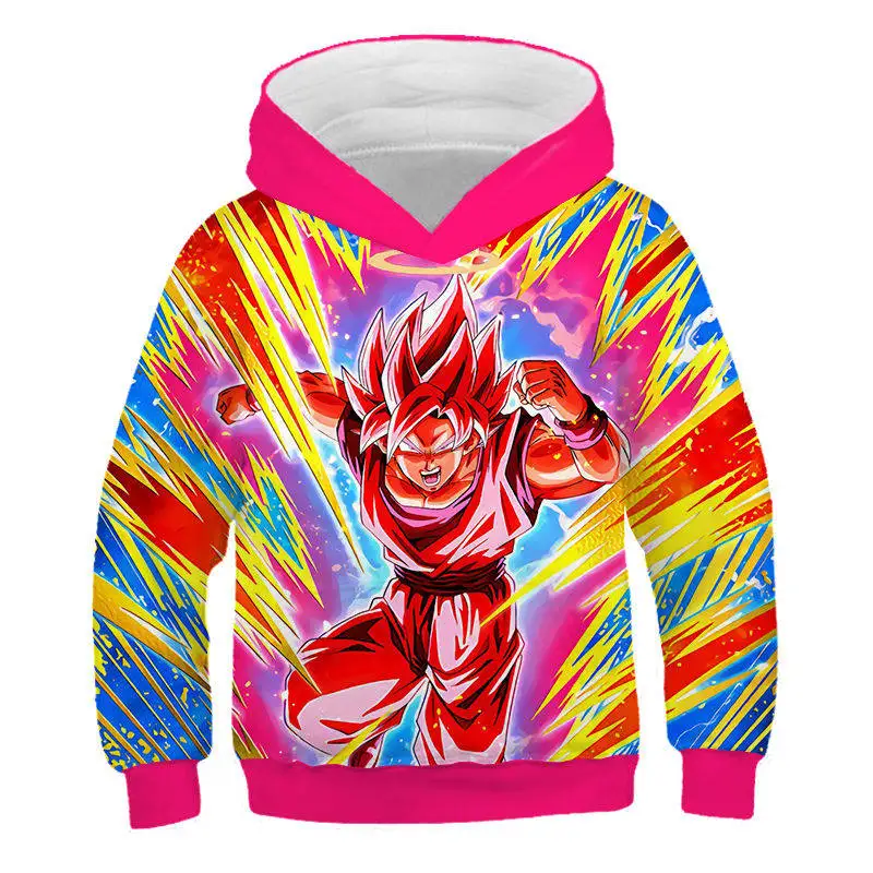 Японское аниме Dragon Ball Z Son Goku детские толстовки с 3D принтом Harajuku детские повседневные толстовки для мальчиков и девочек - Color: NT-223