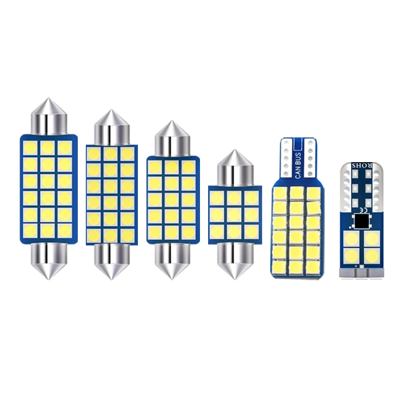14pcs Festoon Car LED Bulbs For Alfa Romeo 159 2005-2011 Interior Dome Reading Light License Plate Glove box Lamp Accessories | Автомобили
