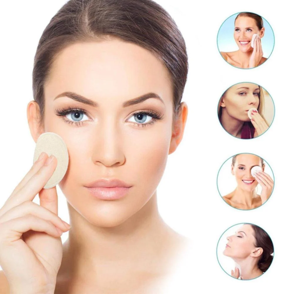 

12pcs Makeup Remover Pads Reusable Facial Cleansing Pads with Mesh Bag (White)