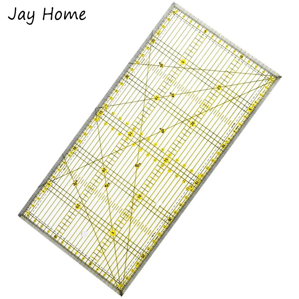 

Multi-Purpose Quilters Patchwork Ruler 15*30CM Grid Lines Quilting Ruler for Cloth Fabric Sewing Crafts Template Cutting Ruler