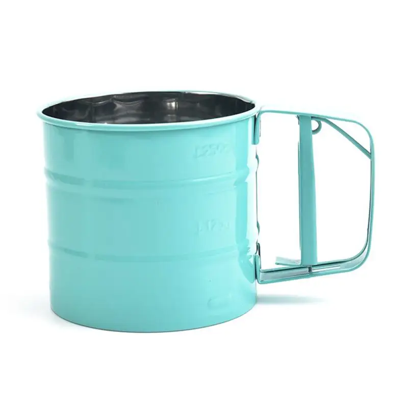 Powerful Handheld Flour Sifter Stainless Steel Icing Sugar Mesh Sieve Cup Baking | Дом и сад