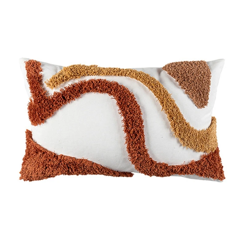 

Boho Decorative Throw Pillow Cover Soft Woven Tufted Pillow Case Cushion Cases