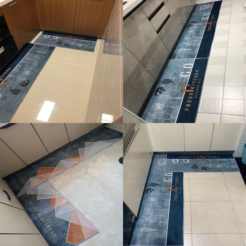 washable non slip kitchen rug long print corridor carpets decoration in the bathroom bedroom floor home cheap entrance door mats free global shipping