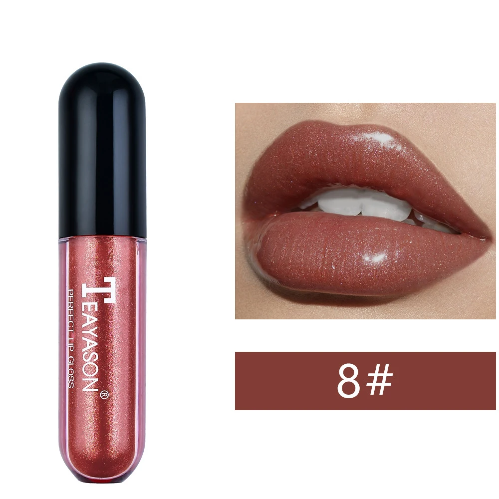 1 шт. Блестящий Блеск для губ зеркальный увлажняющая жидкая губная помада