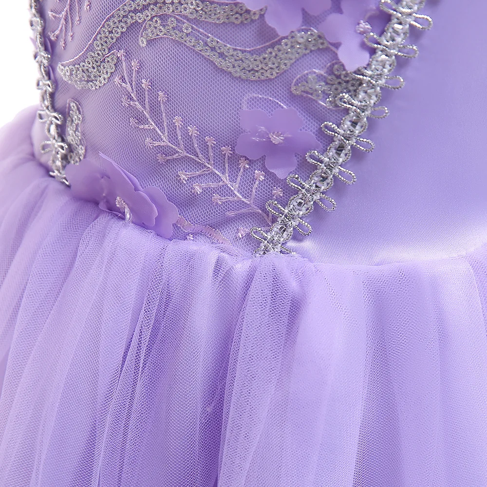 

Kids Girls Princess Sofia Dress Rapunzel Dresses Ball Gown Long Party Dress Children Kids Carnival Birthday Party Fancy Dresses