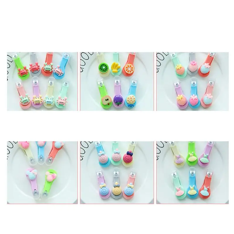 Милый мультфильм фруктовая форма нержавеющая сталь машинка для стрижки ногтей