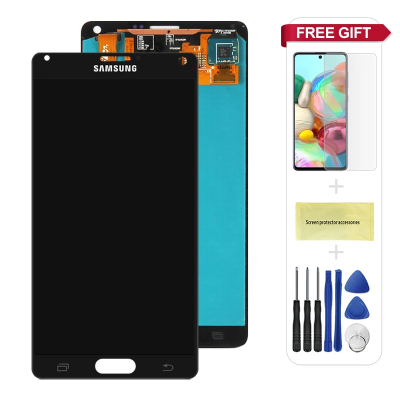 5 7 ''Оригинальный ЖК-дисплей для Samsung Galaxy Note 4 Note4 N910C N910 N910A N910F + сенсорный экран