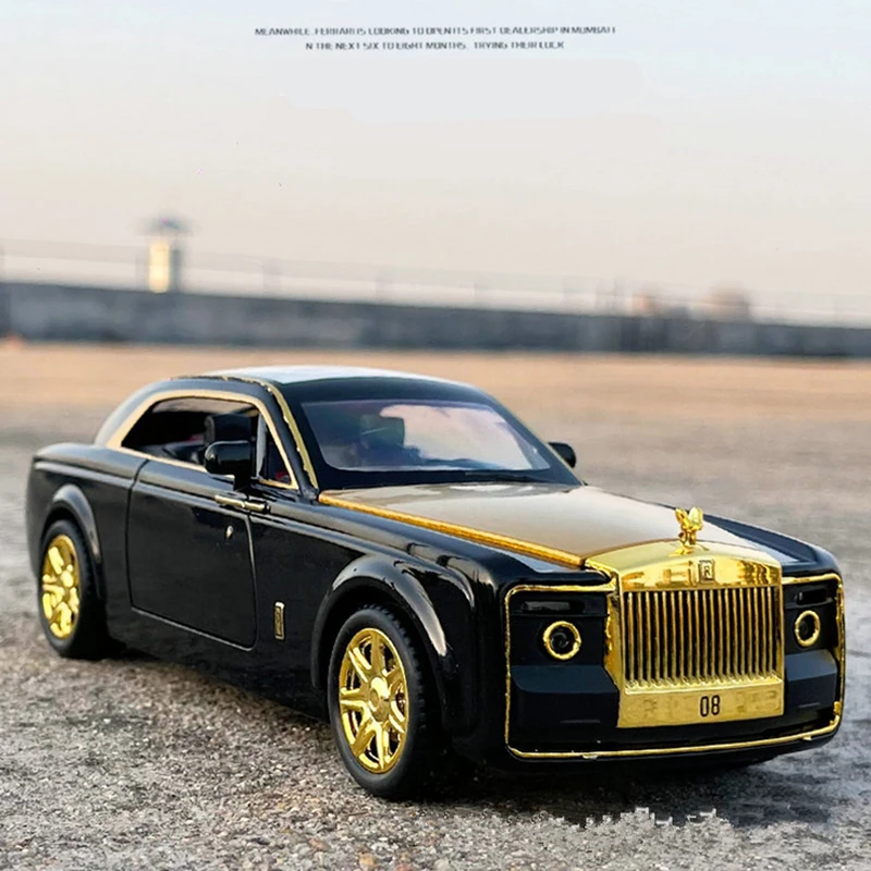 Роскошная модель автомобиля из сплава в масштабе 1:24 Rolls-Royce Sweptail Литые и