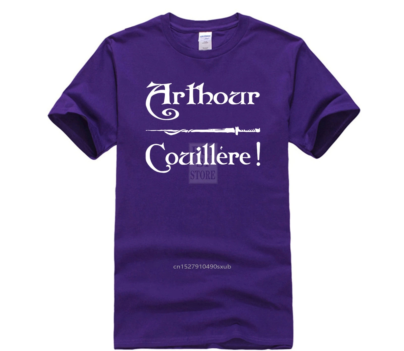 

Sports man's T-shirt Funny Fashion Arthour spoon Kaamelott tshirt Unisex men's casual fashion round neck cool man's T-shirt