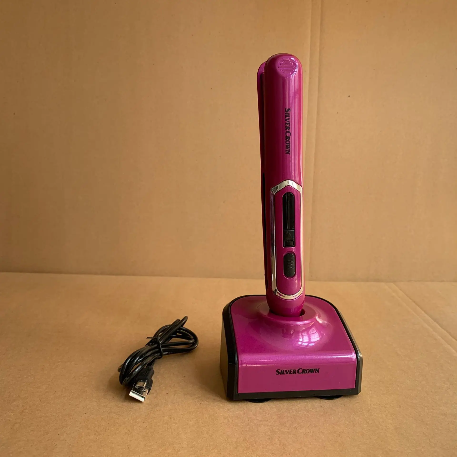 Беспроводная завивка для волос, заряжаемая через USB, выпрямитель бантиков, выпрямитель для волос двойного назначения, железные щипцы, мини-выпрямитель для волос для женщин.