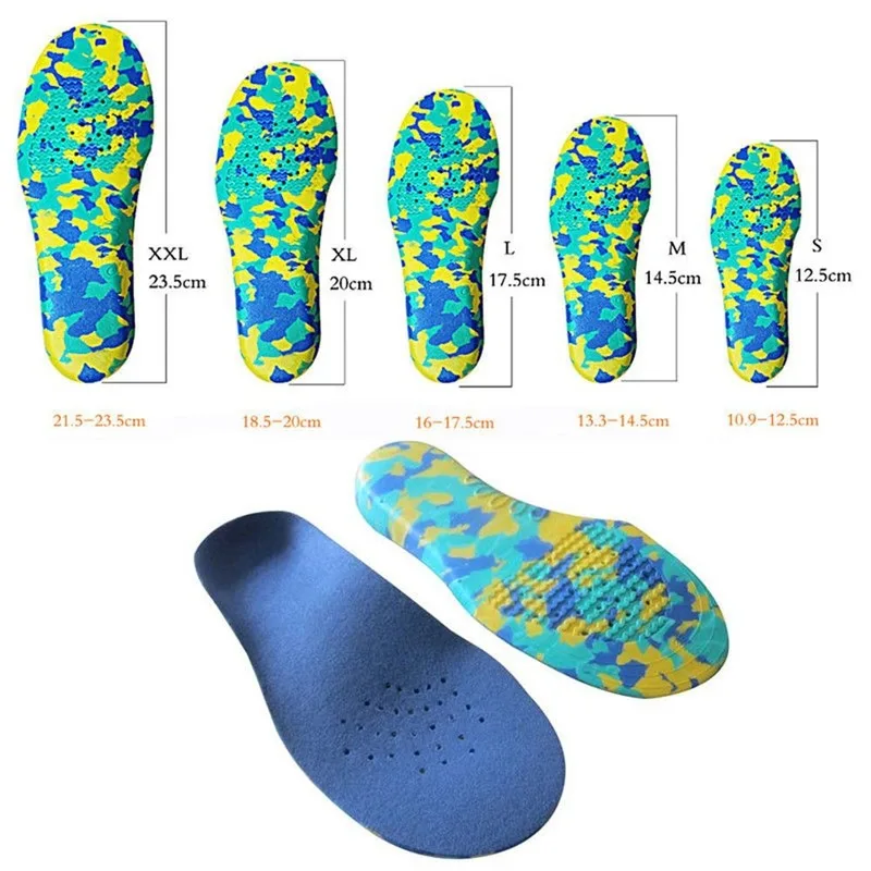 

New Kids Flat Feet Arch Support Insoles Orthotic Orthopedic Shoe Inserts S M L XL XXL Correction Comfort All Season Anti Slip