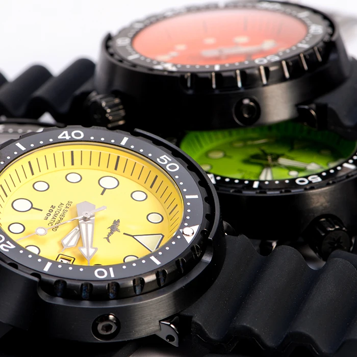 Мужские водонепроницаемые часы для дайвинга цвет черный | Наручные