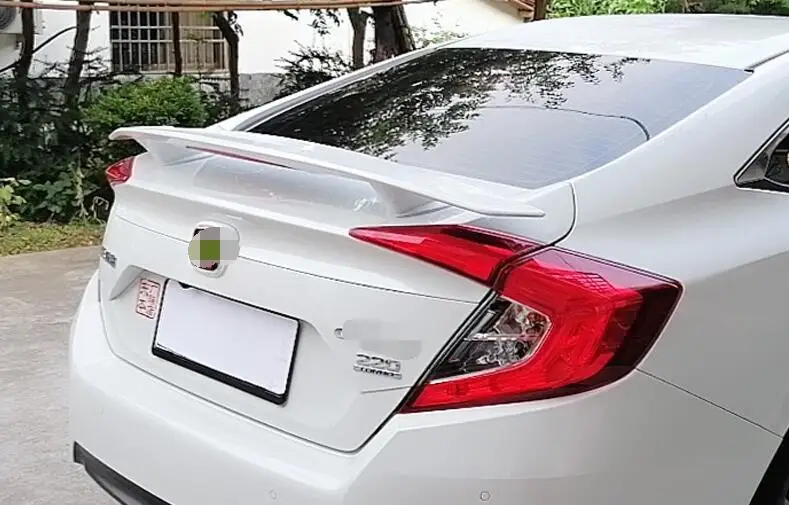 Спойлер для Honda civic 2016-2019 gt TF ABS Материал заднее крыло автомобиля праймер цвет