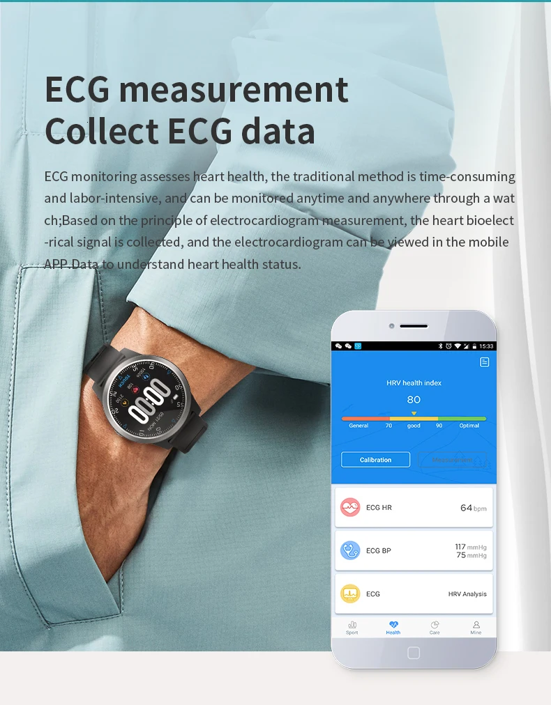 Mjuniu E101 Bluetooth Смарт-часы ЭКГ Ppg двойной монитор сердечного ритма спортивные водонепроницаемые Смарт-часы фитнес-трекер Браслет