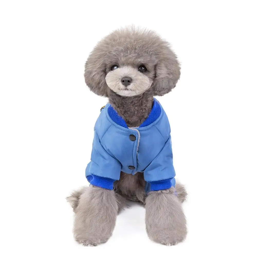 Одежда для домашних животных теплое пальто зимняя куртка с четырьмя штанинами