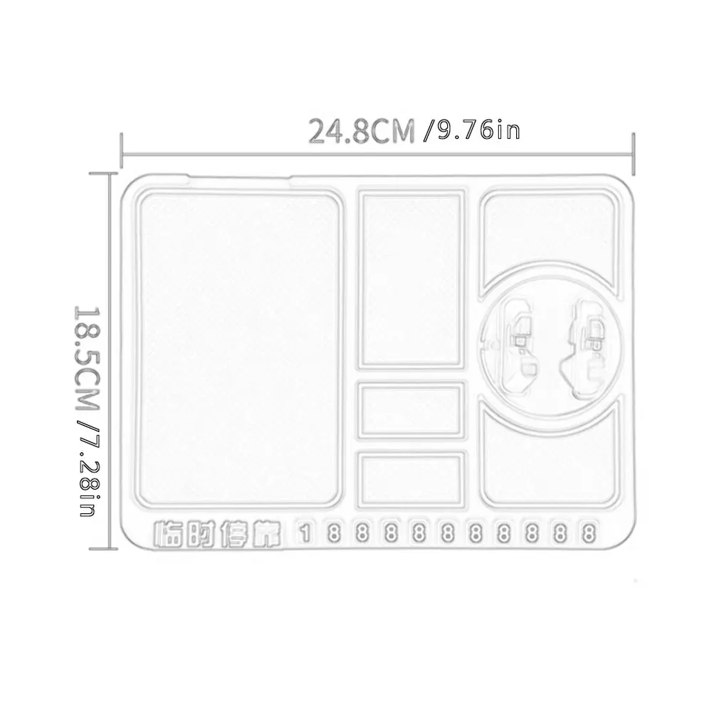 Многофункциональный автомобильный Противоскользящий коврик держатель телефона