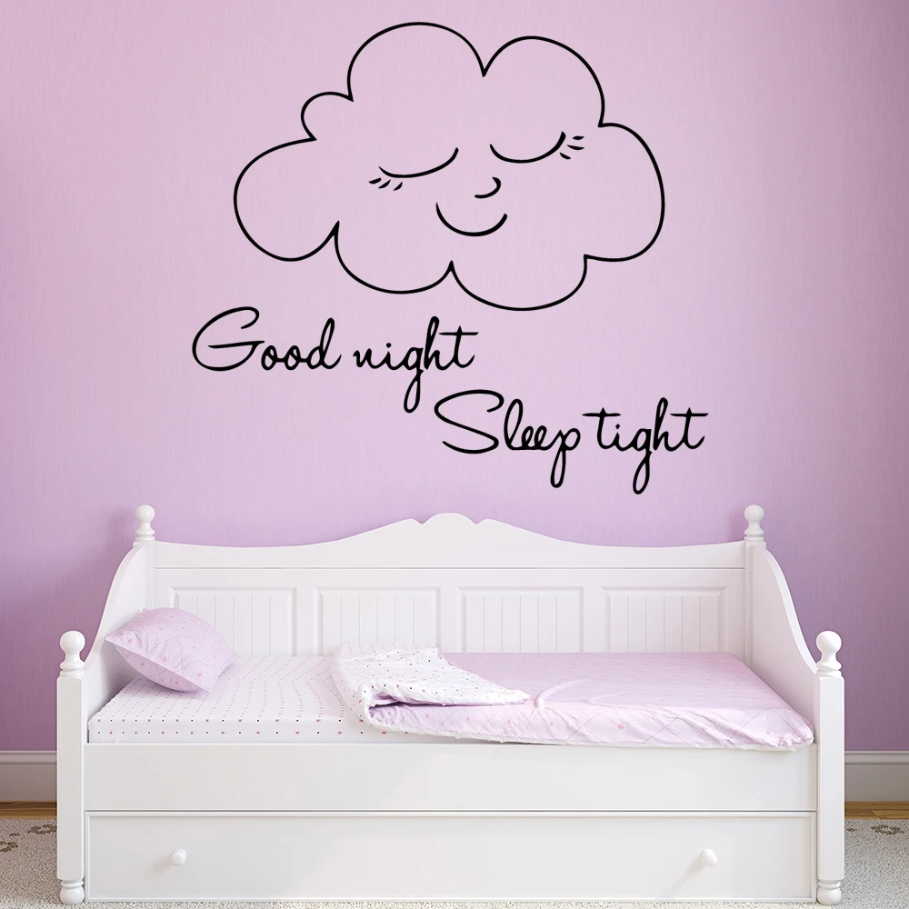 

Креативная Настенная Наклейка с надписью «good night sleep», съемная Настенная Наклейка для гостиной, спальни, настенная наклейка, домашний декор