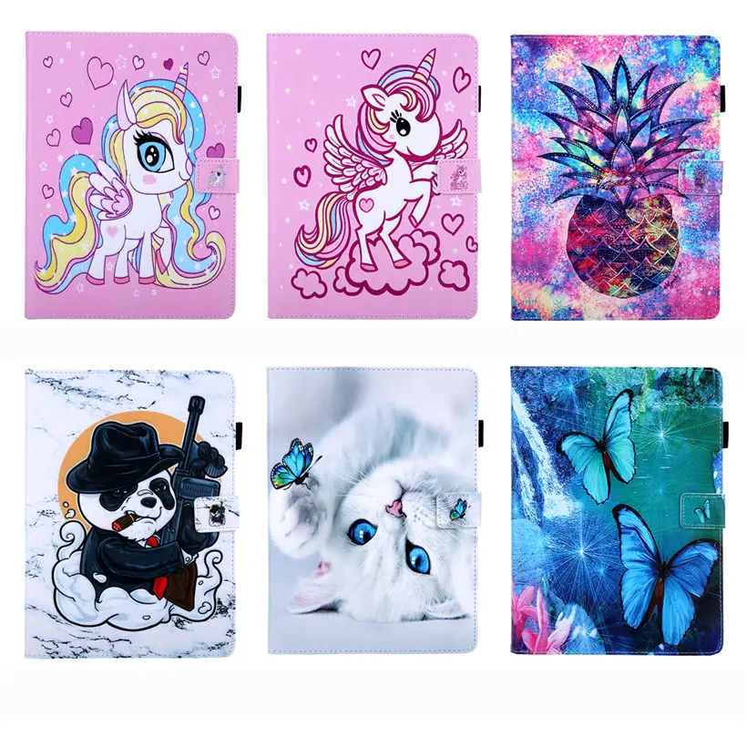 

Case For iPad 10.2 2019 Smart Cover for Apple iPad 7th Generation A2200 A2198 A2232 Funda Fashion Cat Print Stand Shell +Gift