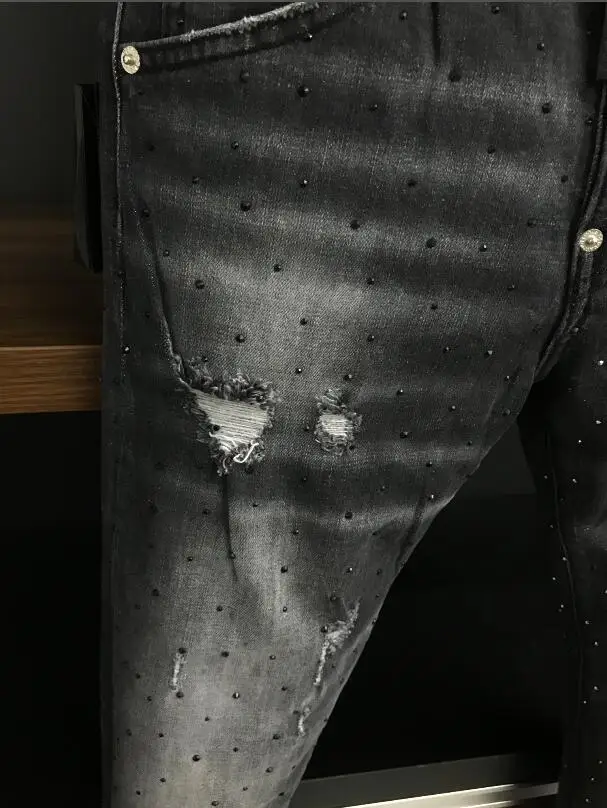 Authentic Classic DSQUARED2 Men's Tube Jeans Casual Motorcycle Party Streetwear Pant 2021 9708