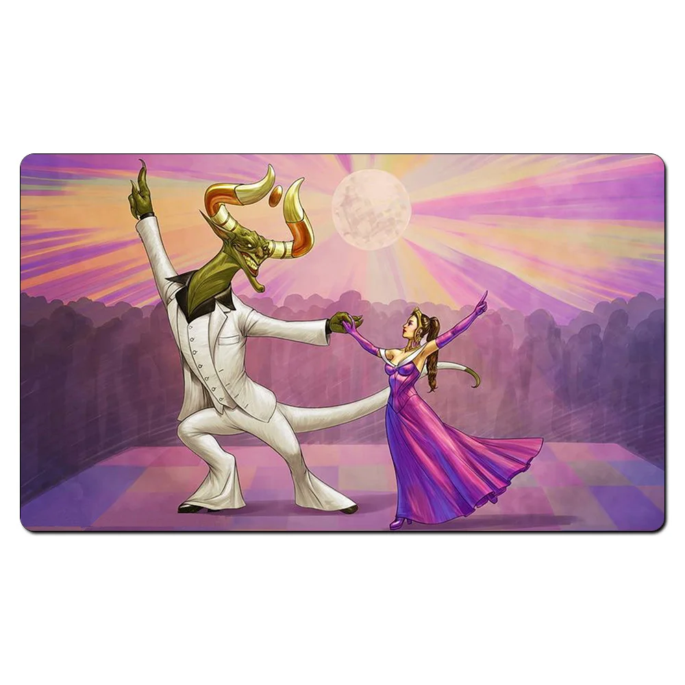 Черный лотос Playmat) демонический репетитор 35X60 см магический игровой коврик сила Девять карт игровой коврик с бесплатным подарочным пакетом - Цвет: Nicol Bolas Dance Li