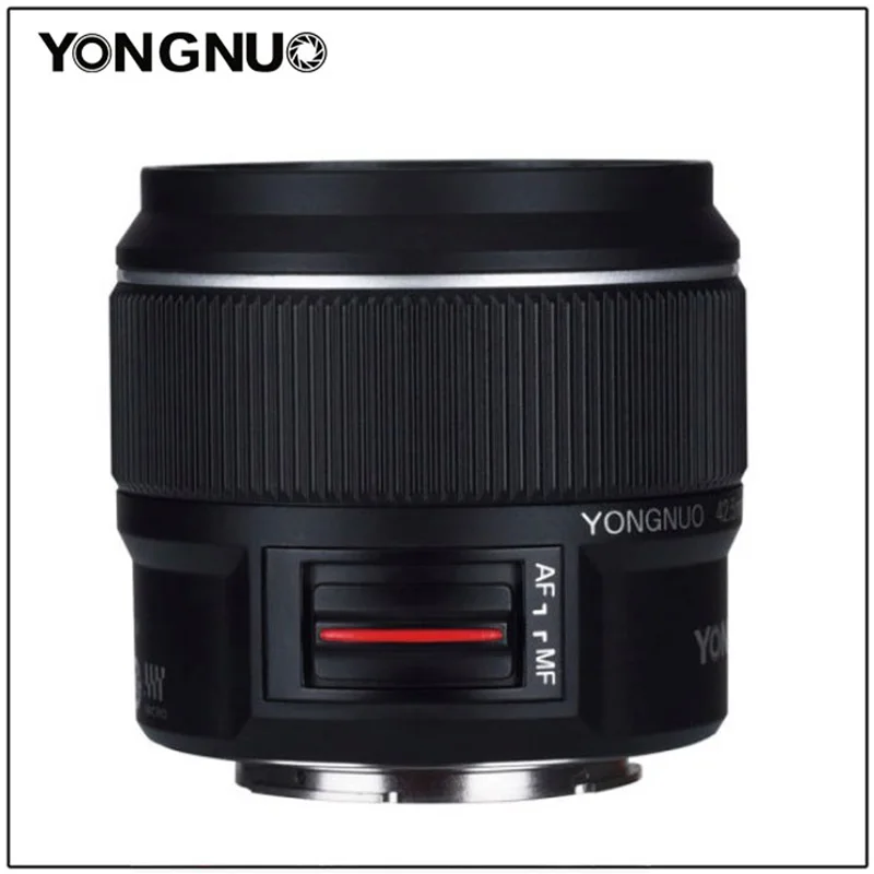Объектив YONGNUO yn42 5 мм F1.7M с большой апертурой и автофокусом/MF стандартный основной