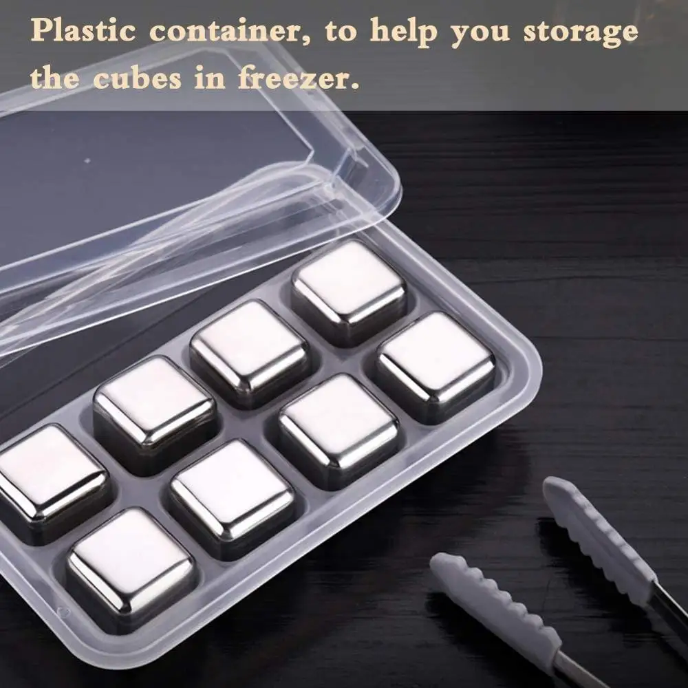 Камни для виски кубик льда из нержавеющей стали камни быстрого замораживания