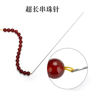 Продольная игла wenplay для вязания крючком, ручной инструмент для нарезки нитей, игла из нержавеющей стали, Артефакт из бисера, очень тонкая игла, ультра