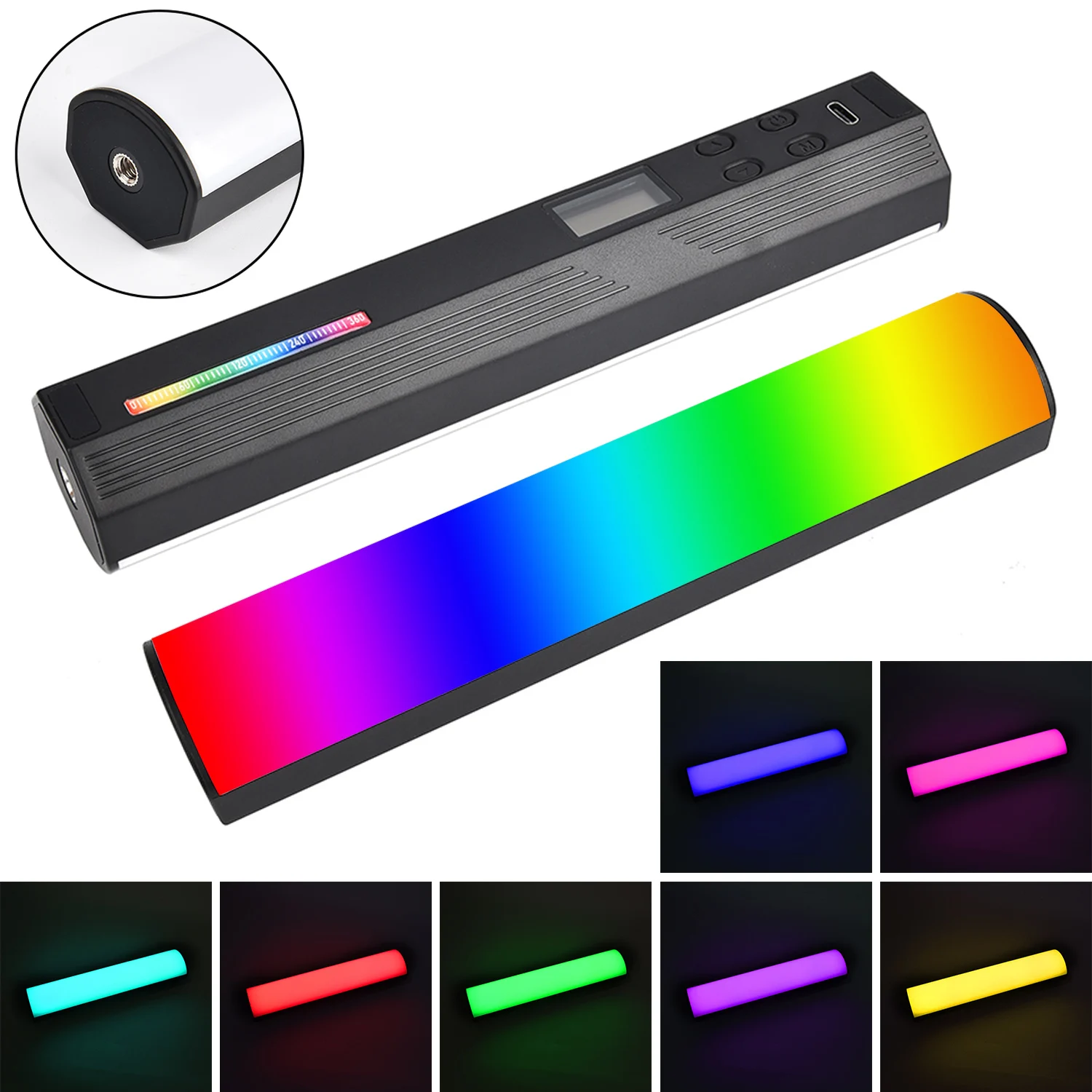 Мягкая светодиодная RGB-трубка для фотосъемки W200 ручная лампа креативная