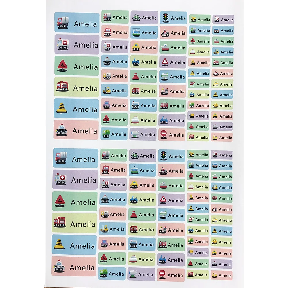 108 шт. водонепроницаемые наклейки с рисунком автомобиля для