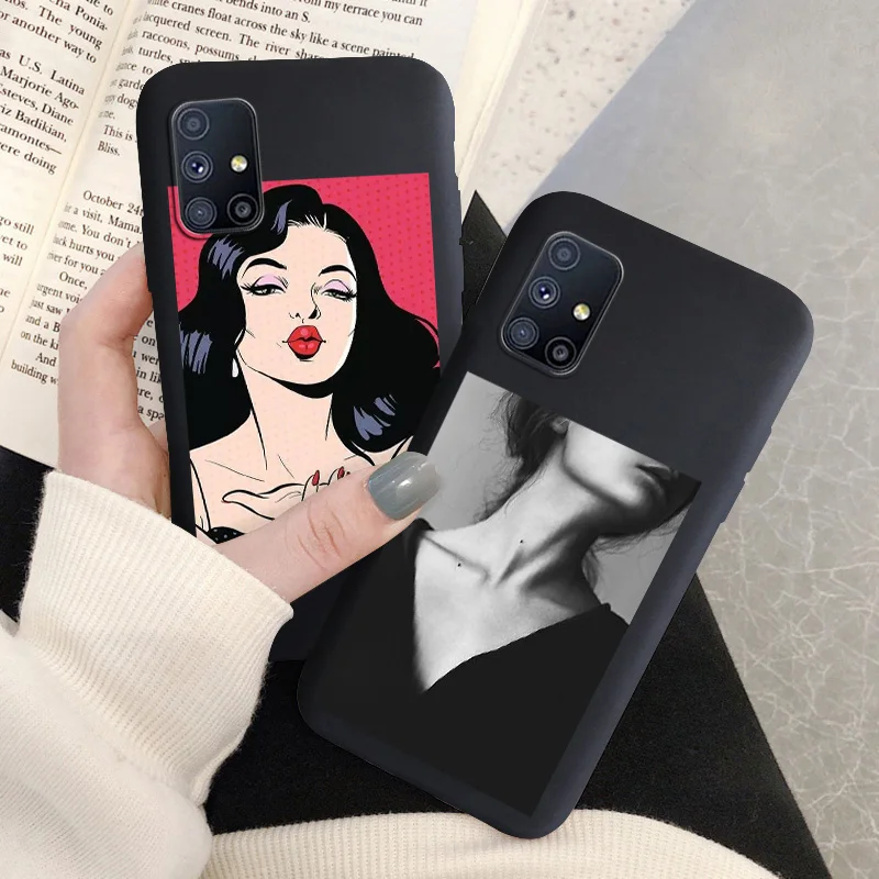 

M51 Silicone Matte Cases For Samsung Note 20 Ultra 10 Pro Plus M31 M31S M30S M21 M20 M10 A10 M01 A01 Core 9 8 Soft Phone Cover