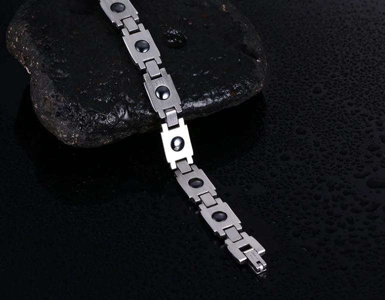 Мужской браслет турмалиновый для энергии Tai Chi ювелирные изделия здоровья