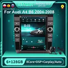 Автомагнитола Tesla Vertical 8 + 128G для Audi A4 B6 2004 2005 - 2008 Android 10 мультимедийный видеоплеер навигация GPS стереосистемы без DVD