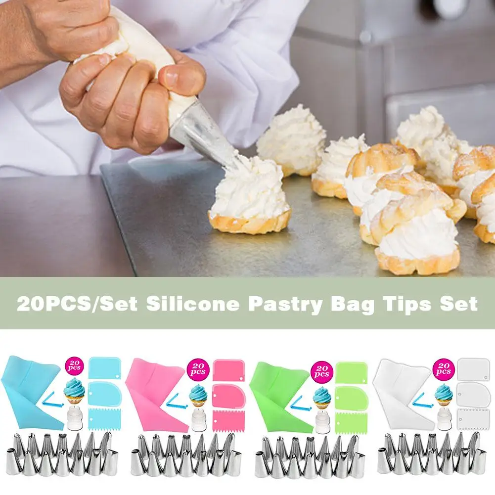 Силиконовый кондитерский мешок 20 шт./компл. Набор кондитерских мешков