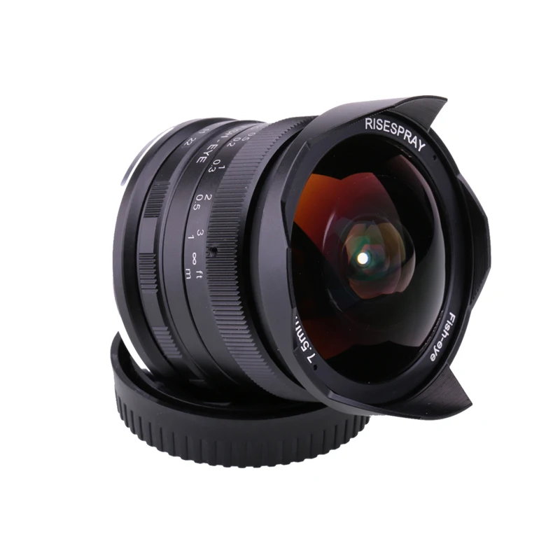 7 5 мм f2.8 рыбий глаз 180 APS C ручной фиксированный объектив для Canon EOS M Mount E Fuji FX