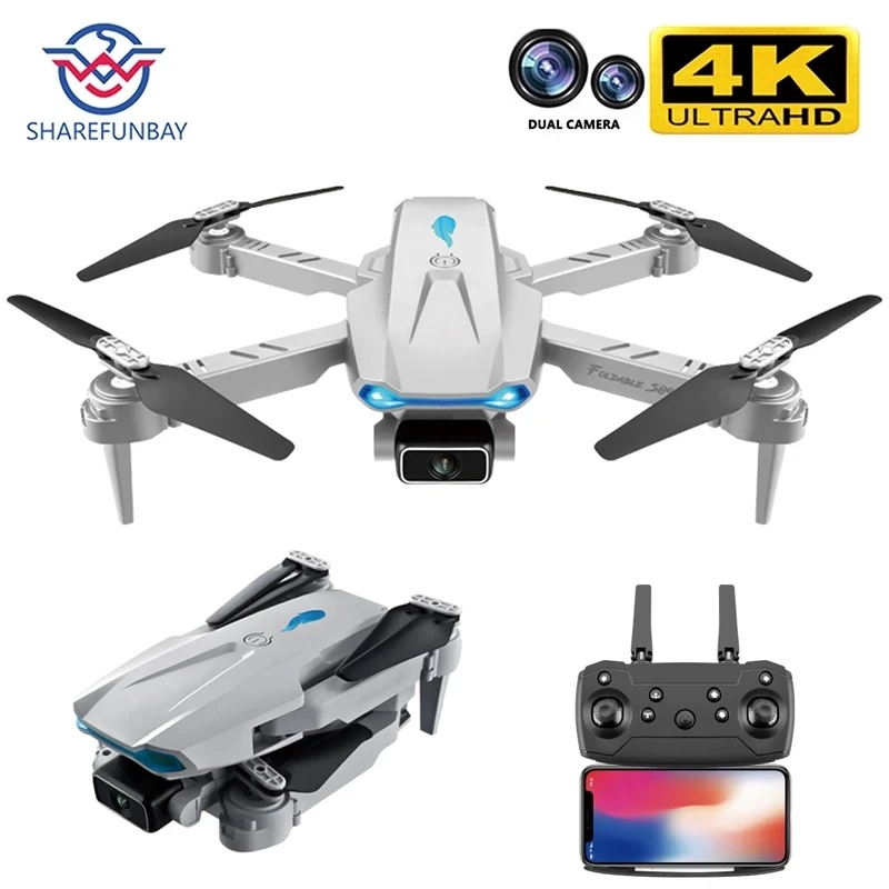 

Echoer S89 Drone 4K Wifi FPV HD Dual Camera 50x Zoom Height Maintain Headless Mode One-Key Takeoff And Landing Rc Quadcopter