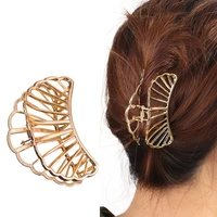 2019 large metal geometric hair claw clamps fan shape hair clip claws fashion alloy hair pins accessories girl hair jewelry