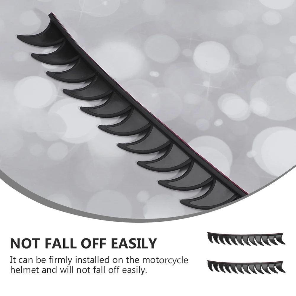 

2Pcs Durable Scooter Helmet Saws Creative Motorcycle Helmet Accessories