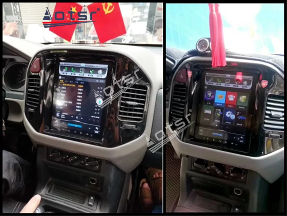 Автомобильный радиоприемник Tesla с GPS навигацией для Mitsubishi Pajero V73 V77 V68 V75 Android