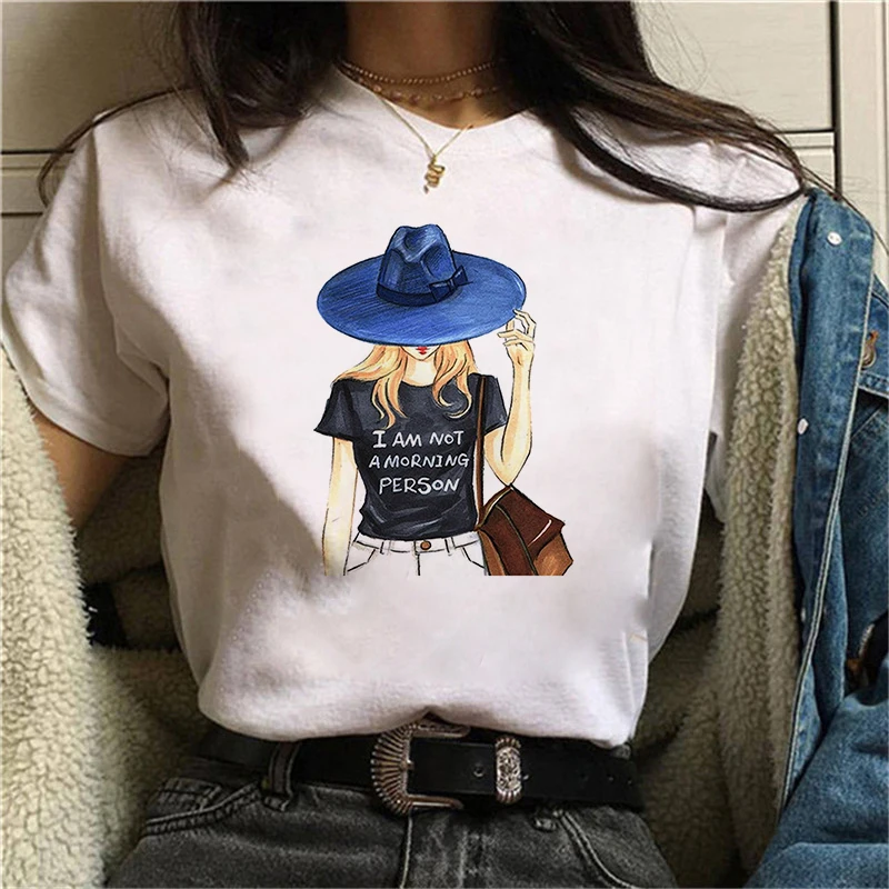 

Graphic tees tops Warm and lovely pink tshirts women funny t shirt O-neck T-shirt Vintage Vogue Ullzang Mujer_T-Shirt