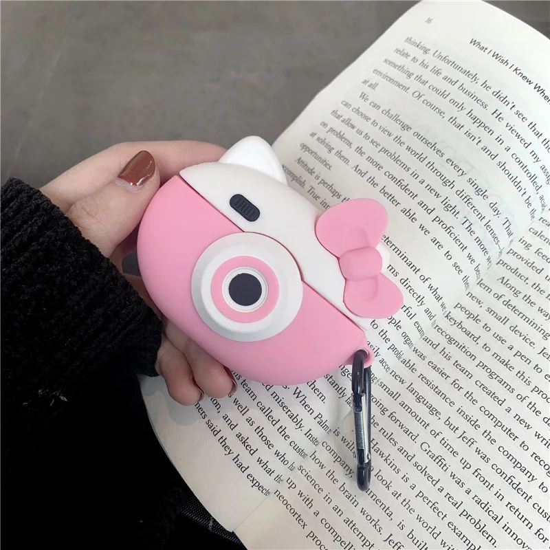 Для AirPod 2 Чехол 3D багажник чемодан мультфильм мягкий силиконовый беспроводной