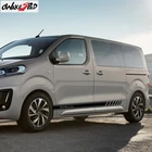 4 motion Графика автомобильный боковой двери юбка в полоску Декор Стикеры на Автомобильный кузов виниловый наклейки для Citroen Jumpy Spacetourer XS M XL