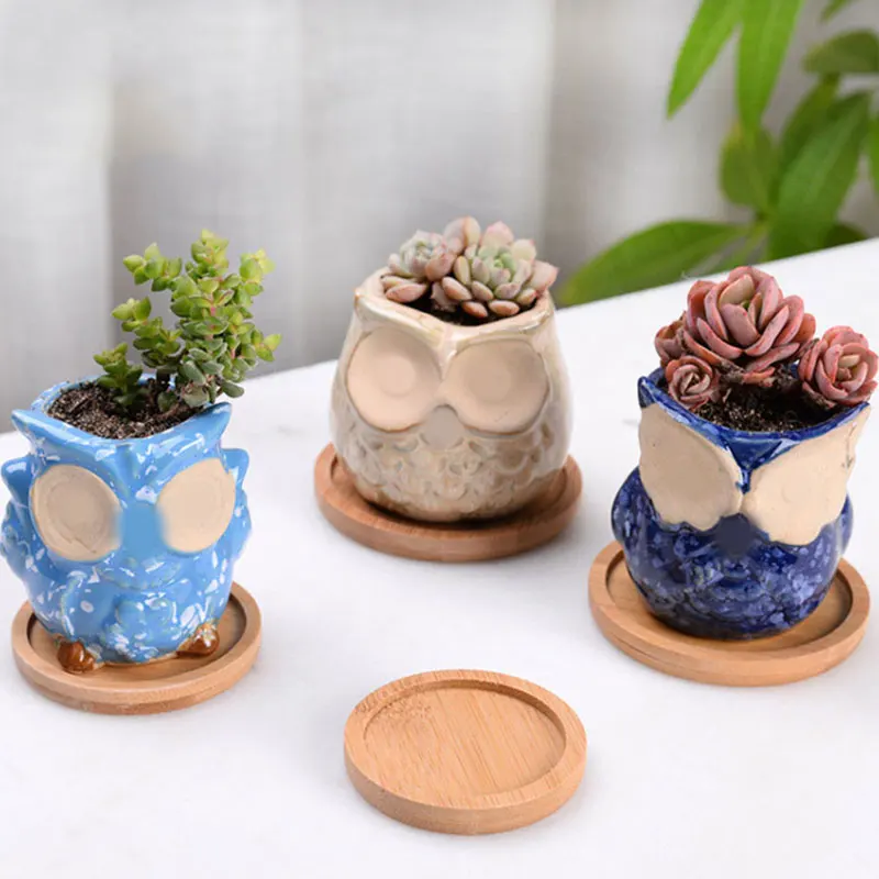 

Exquisite Ornaments Flower Trays Bamboo Wood Bottom Multi-functional Bamboo Wood Pot Mats Simplicity Home Supplies Durable