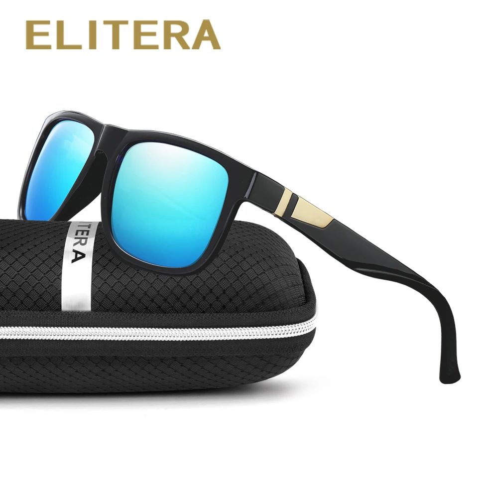 Мужские и женские квадратные очки ELITERA поляризационные в широкой оправе|Мужские