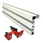 Алюминиевый профиль 600 мм800 мм, высота 75 мм, с Т-треками и скользящими кронштейнами, угловой датчик, задний разъем для деревообработки