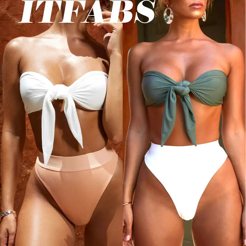 Женский купальник с чашками пуш ап без бретелек|Купальники| |